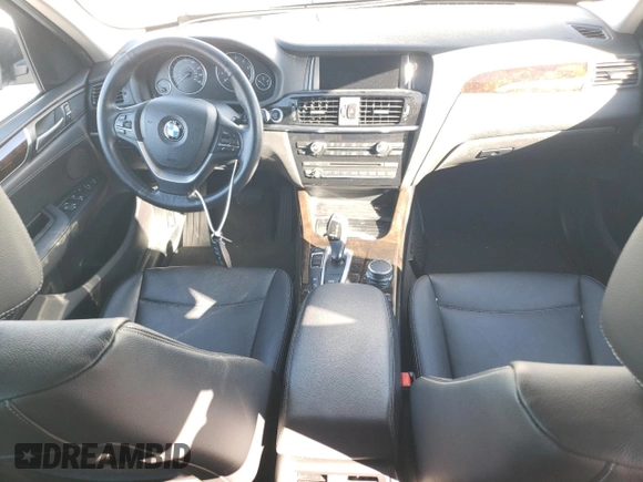 2017 BMW X3 xDrive28i with VIN 5UXWX9C31H0W70022, listed as a Copart auction lot 88159655 with Not Provided miles and Salvage Title. Bid and sale history available at DreamBid. Image 8.