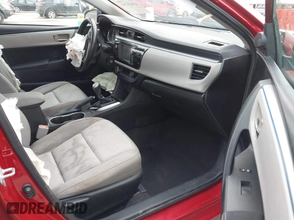 2015 Toyota Corolla L with VIN 5YFBURHE9FP207387, listed as a IAAI auction lot 41631741 with 186,952 mi miles and . Bid and sale history available at DreamBid. Image 5.