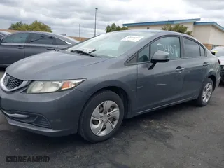2013 Honda Civic Sdn LX with VIN 19XFB2F55DE286959, listed as a IAAI auction lot 42051407 with 233,383 mi miles. Bid and sale history available at carsss.com. Image 18.