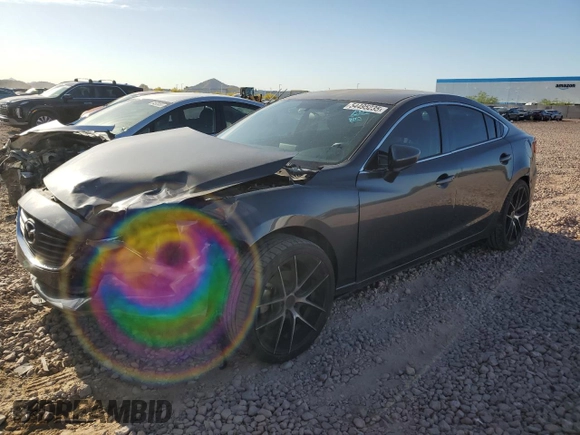 2016 Mazda 6 i Touring with VIN JM1GJ1V52G1432387, listed as a Copart auction lot 54495235 with 86,700 mi miles and Salvage Title. Bid and sale history available at carsss.com. Image 1.