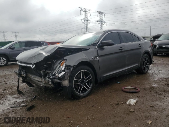2015 Ford Taurus SEL with VIN 1FAHP2E8XFG104350, listed as a Copart auction lot 49139655 with 161,857 mi miles and Salvage title. Bid and sale history available at DreamBid. Image 1.