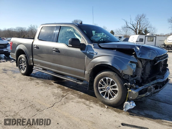 2019 Ford F-150 XL with VIN 1FTEW1EPXKFA94758, listed as a Copart auction lot 46749185 with 51,646 mi miles and Salvage Title. Bid and sale history available at carsss.com. Image 4.
