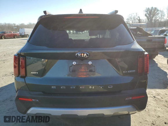 2021 Kia Sorento EX with VIN 5XYRHDLF7MG069355, listed as a Copart auction lot 45995825 with 34,191 mi miles and Salvage Title. Bid and sale history available at carsss.com. Image 6.