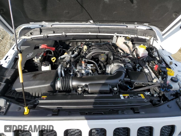 2022 Jeep Wrangler Unlimited Sahara Altitude with VIN 1C4HJXEG2NW260905, listed as a Copart auction lot 86986584 with 7,219 mi miles and Non Repairable. Bid and sale history available at DreamBid. Image 11.