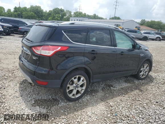 2015 Ford Escape Titanium with VIN 1FMCU9J91FUA38787, listed as a Copart auction lot 59749735 with 132,536 mi miles and Salvage title. Bid and sale history available at DreamBid. Image 3.