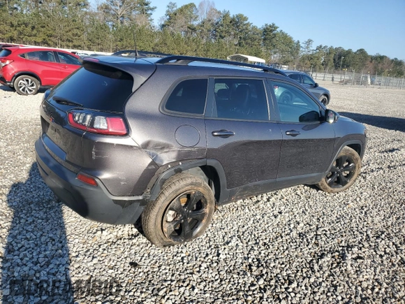 2021 Jeep Cherokee Altitude with VIN 1C4PJLLB5MD199653, listed as a Copart auction lot 48753205 with 59,098 mi miles and Salvage Title. Bid and sale history available at carsss.com. Image 3.