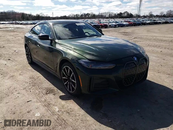 2023 BMW i4 eDrive40 with VIN WBY73AW00PFN80441, listed as a Copart auction lot 45557674 with 16,335 mi miles. Bid and sale history available at carsss.com. Image 11.