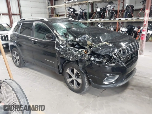 2019 Jeep Cherokee High Altitude with VIN 1C4PJMDX6KD159241, listed as a IAAI auction lot 40742596 with 37,407 mi miles and . Bid and sale history available at DreamBid. Image 1.