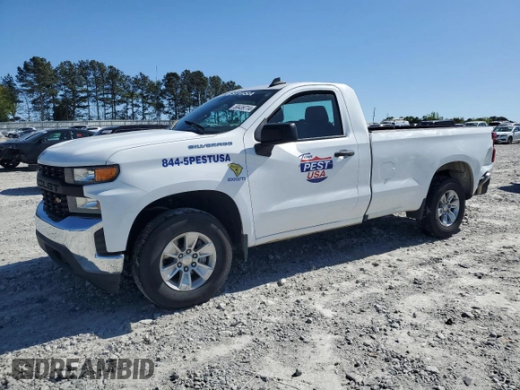 2021 Chevrolet Silverado 1500 Work Truck with VIN 3GCNWAEH0MG242300, listed as a Copart auction lot 50439714 with 64,486 mi miles and Salvage Title. Bid and sale history available at carsss.com. Image 1.