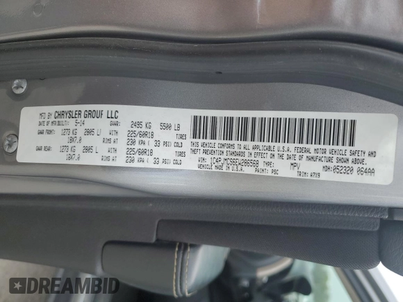 2014 Jeep Cherokee Latitude z VIN 1C4PJMCS6EW286568, wystawiony jako Copart lot #54754525 z przebiegiem 164 130 mil mil oraz Szkoda całkowita • Salvage title. Historia ofert i sprzedaży dostępna na DreamBid. Obrazek 14.