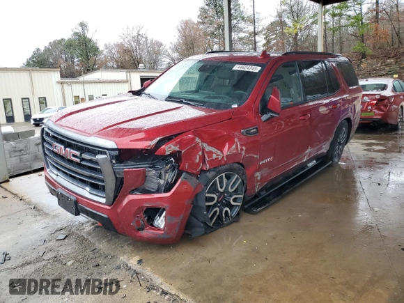 2023 GMC Yukon AT4 with VIN 1GKS2CKL6PR248694, listed as a Copart auction lot 44624245 with 41,182 mi miles and Salvage Title. Bid and sale history available at carsss.com. Image 1.