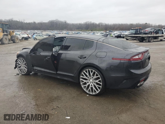 2021 Kia Stinger GT-Line with VIN KNAE15LA0M6088861, listed as a Copart auction lot 44273725 with 67,389 mi miles and Salvage Title. Bid and sale history available at DreamBid. Image 2.