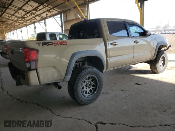 2018 Toyota Tacoma SR with VIN 3TMCZ5AN1JM160641, listed as a Copart auction lot 87868145 with 53,686 mi miles and Salvage Title. Bid and sale history available at carsss.com. Image 3.