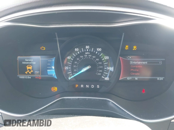 2016 Ford Fusion SE with VIN 3FA6P0H76GR104368, listed as a IAAI auction lot 42044329 with 166,810 mi miles. Bid and sale history available at carsss.com. Image 7.