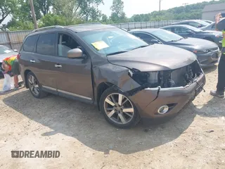 2015 Nissan Pathfinder SL with VIN 5N1AR2MMXFC603494, listed as a IAAI auction lot 42423568 with 115,851 mi miles and . Bid and sale history available at DreamBid. Image 1.