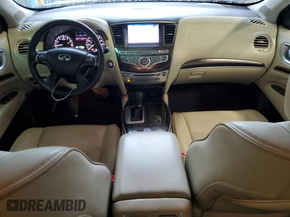 2015 Infiniti QX60 with VIN 5N1AL0MM6FC556695, listed as a Copart auction lot 56818345 with 139,502 mi miles and Salvage title. Bid and sale history available at DreamBid. Image 8.