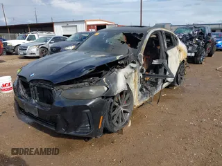 2024 BMW X4 M40i with VIN 5UX43DT03R9V02312, listed as a IAAI auction lot 41042724 with 1 mi miles. Bid and sale history available at carsss.com. Image 2.