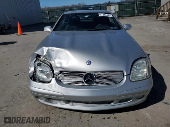 2004 Mercedes-Benz SLK-Class with VIN WDBKK65F74F300543, listed as a Copart auction lot 47282445 with 66,522 mi miles and Salvage Title. Bid and sale history available at carsss.com. Image 5.
