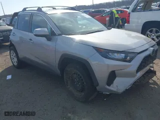 2020 Toyota RAV4 LE with VIN 2T3G1RFV7LW117920, listed as a IAAI auction lot 41637642 with 76,099 mi miles. Bid and sale history available at carsss.com. Image 1.