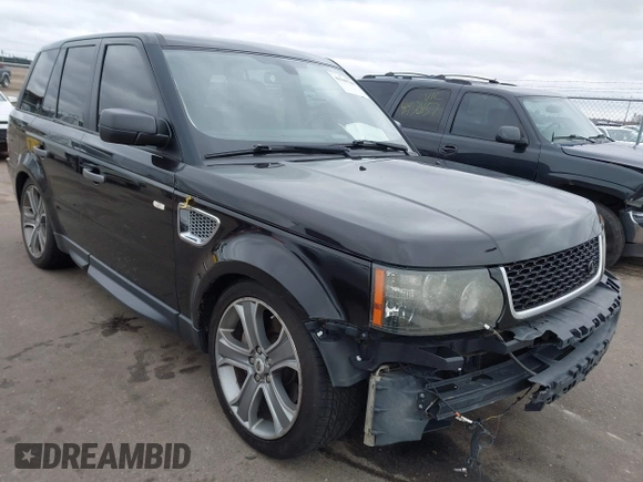 2009 Land Rover Range Rover Sport SC with VIN SALSH23419A203927, listed as a IAAI auction lot 41949748 with 165,684 mi miles and . Bid and sale history available at DreamBid. Image 1.