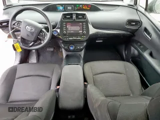 2021 Toyota Prius L Eco with VIN JTDKAMFU1M3142014, listed as a Copart auction lot 55038365 with 76,211 mi miles and Salvage title. Bid and sale history available at DreamBid. Image 8.