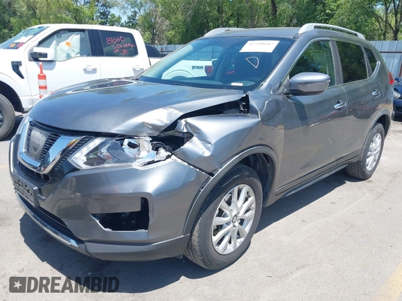 2017 Nissan Rogue S with VIN KNMAT2MV1HP584912, listed as a IAAI auction lot 42598687 with 81,439 mi miles and . Bid and sale history available at DreamBid. Image 2.
