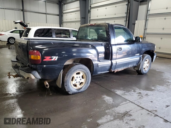 1999 Chevrolet Silverado 1500 LS with VIN 1GCEK14T1XZ181450, listed as a Copart auction lot 71489154 with 0 mi miles and Clean Title. Bid and sale history available at carsss.com. Image 3.