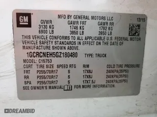 2016 Chevrolet Silverado 1500 Work Truck with VIN 1GCRCNEH5GZ180480, listed as a Copart auction lot 45429545 with 263,563 mi miles and Clean Title. Bid and sale history available at carsss.com. Image 13.
