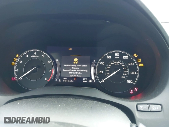 2021 Acura RDX Technology with VIN 5J8TC1H59ML023597, listed as a IAAI auction lot 41938661 with 43,441 mi miles and . Bid and sale history available at DreamBid. Image 7.