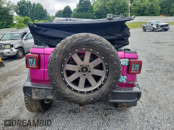 2018 Jeep Wrangler Unlimited Sport S z VIN 1C4HJXDGXJW299558, wystawiony jako Copart lot #58648855 z przebiegiem Nie podano mil oraz Szkoda całkowita • Salvage title. Historia ofert i sprzedaży dostępna na DreamBid. Obrazek 6.