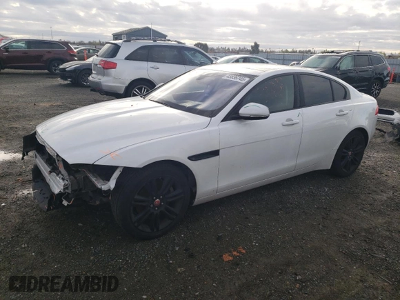 2017 Jaguar XE 25t Prestige with VIN SAJAE4BG7HA965369, listed as a Copart auction lot 43836745 with 100,231 mi miles and Salvage Title. Bid and sale history available at carsss.com. Image 1.