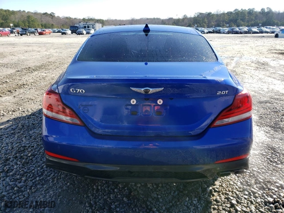 2021 Genesis G70 2.0T with VIN KMTG44LA2MU072235, listed as a Copart auction lot 40438474 with 43,735 mi miles. Bid and sale history available at carsss.com. Image 6.