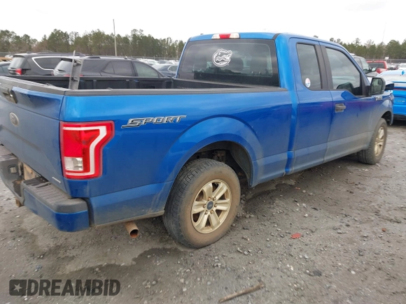 2016 Ford F-150 XL with VIN 1FTEX1C81GFA58201, listed as a IAAI auction lot 41304090 with 185,210 mi miles and . Bid and sale history available at carsss.com. Image 4.