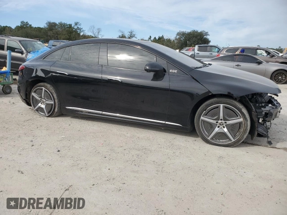 2023 Mercedes-Benz EQE with VIN W1KEG2BB2PF035809, listed as a Copart auction lot 47504175 with 24,241 mi miles and Salvage Title. Bid and sale history available at carsss.com. Image 4.