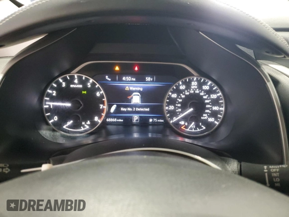 2020 Nissan Murano S z VIN 5N1AZ2AS6LN169710, wystawiony jako Copart lot #52080715 z przebiegiem 68 868 mil mil oraz Szkoda całkowita • Salvage title. Historia ofert i sprzedaży dostępna na DreamBid. Obrazek 9.