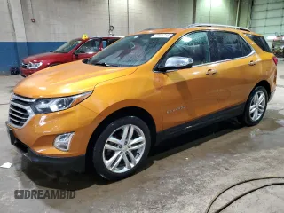 2019 Chevrolet Equinox Premier with VIN 2GNAXYEX3K6100289, listed as a Copart auction lot 49891215 with 52,931 mi miles and Clean Title. Bid and sale history available at carsss.com. Image 1.