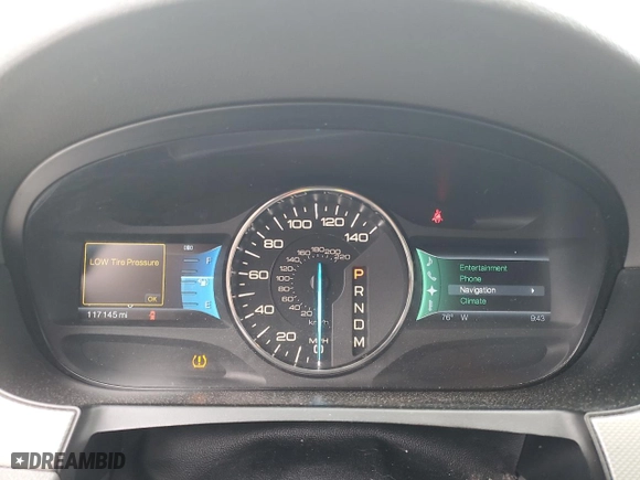 2011 Ford Edge SEL with VIN 2FMDK3JC2BBB53725, listed as a Copart auction lot 51054175 with 117,145 mi miles and Salvage Title. Bid and sale history available at carsss.com. Image 9.