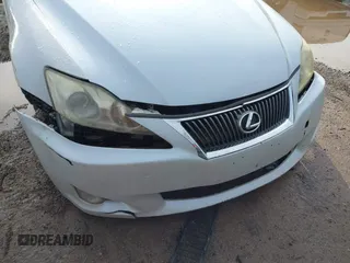 2009 Lexus IS with VIN JTHCK262295032037, listed as a IAAI auction lot 41883903 with 232,757 mi miles. Bid and sale history available at carsss.com. Image 6.