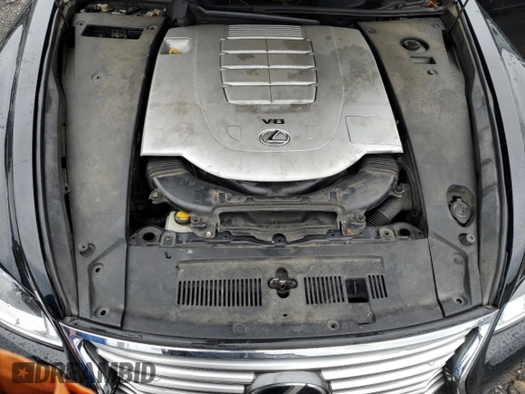 2013 Lexus LS 460 L with VIN JTHDL5EF5D5005883, listed as a Copart auction lot 74558384 with 242,906 mi miles and Salvage title. Bid and sale history available at DreamBid. Image 12.