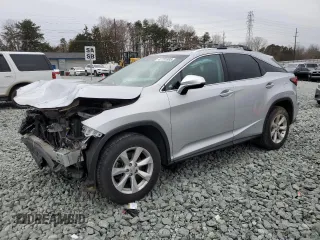 2016 Lexus RX 350 F Sport with VIN 2T2BZMCA4GC009290, listed as a Copart auction lot 47791805 with 136,753 mi miles and Salvage Title. Bid and sale history available at carsss.com. Image 1.