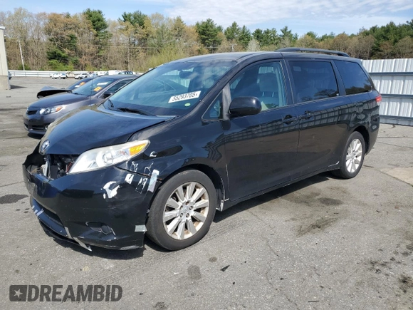 2014 Toyota Sienna LE with VIN 5TDJK3DC3ES072481, listed as a Copart auction lot 55293705 with 224,335 mi miles and Clean Title. Bid and sale history available at DreamBid. Image 1.