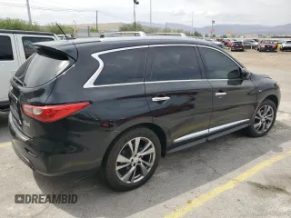 2014 Infiniti QX60 with VIN 5N1AL0MM8EC542358, listed as a Copart auction lot 61184495 with 31,859 mi miles and Salvage title. Bid and sale history available at DreamBid. Image 3.