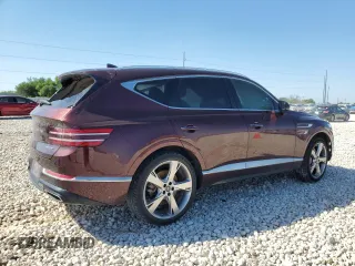2021 Genesis GV80 with VIN KMUHCESC7MU044023, listed as a Copart auction lot 51942605 with 58,038 mi miles and Salvage title. Bid and sale history available at DreamBid. Image 3.