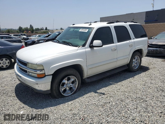 2004 Chevrolet Tahoe LS z VIN 1GNEC13T94R165160, wystawiony jako Copart lot #59994985 z przebiegiem 303 473 mil mil oraz Szkoda całkowita • Salvage title. Historia ofert i sprzedaży dostępna na DreamBid. Obrazek 1.