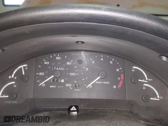 1997 Ford Probe z VIN 1ZVLT20A3V5146926, wystawiony jako IAAI lot #41852687 z przebiegiem 174 450 mil mil oraz . Historia ofert i sprzedaży dostępna na DreamBid. Obrazek 7.