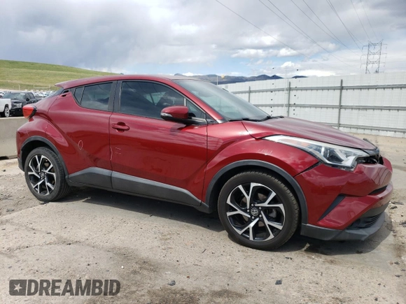 2018 Toyota C-HR XLE with VIN NMTKHMBX1JR014764, listed as a Copart auction lot 54930805 with 103,610 mi miles and Salvage title. Bid and sale history available at DreamBid. Image 4.