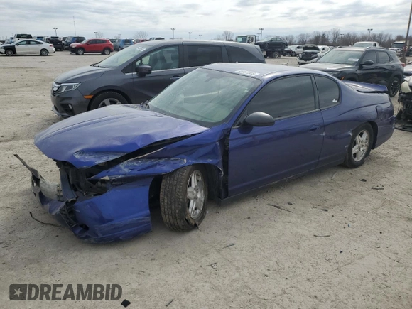 2005 Chevrolet Monte Carlo LS with VIN 2G1WW12E559267972, listed as a Copart auction lot 49661905 with 177,873 mi miles and Salvage Title. Bid and sale history available at carsss.com. Image 1.