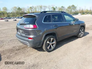 2022 Jeep Cherokee Limited with VIN 1C4PJMDX9ND509157, listed as a IAAI auction lot 42179093 with 34,638 mi miles and . Bid and sale history available at DreamBid. Image 4.