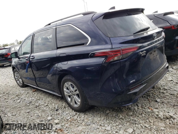 2021 Toyota Sienna XSE with VIN 5TDXSKFC3MS012992, listed as a Copart auction lot 75116324 with 48,527 mi miles and Salvage title. Bid and sale history available at DreamBid. Image 2.