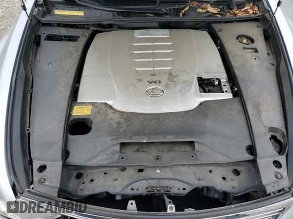 2007 Lexus LS 460 with VIN JTHBL46F175014438, listed as a Copart auction lot 62513655 with 128,213 mi miles and Salvage title. Bid and sale history available at DreamBid. Image 11.